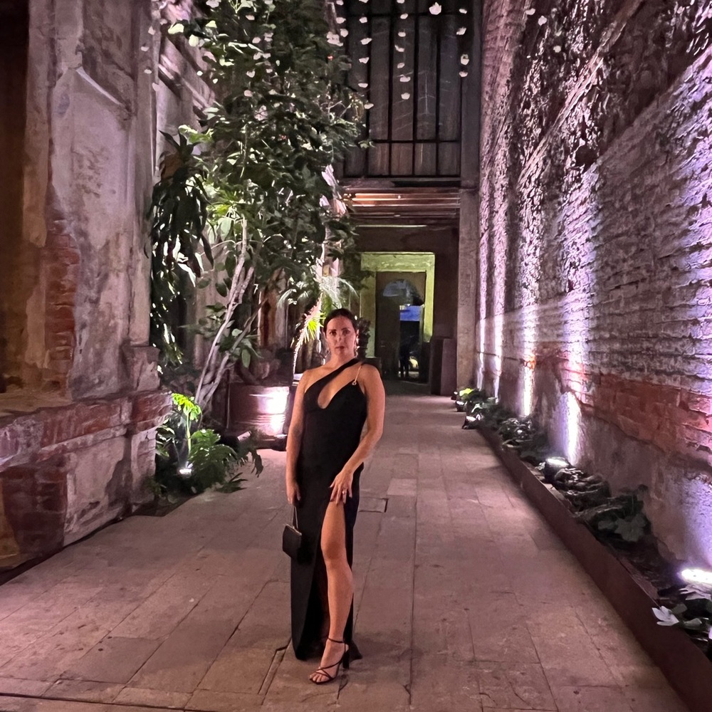 Black maxi formal dress